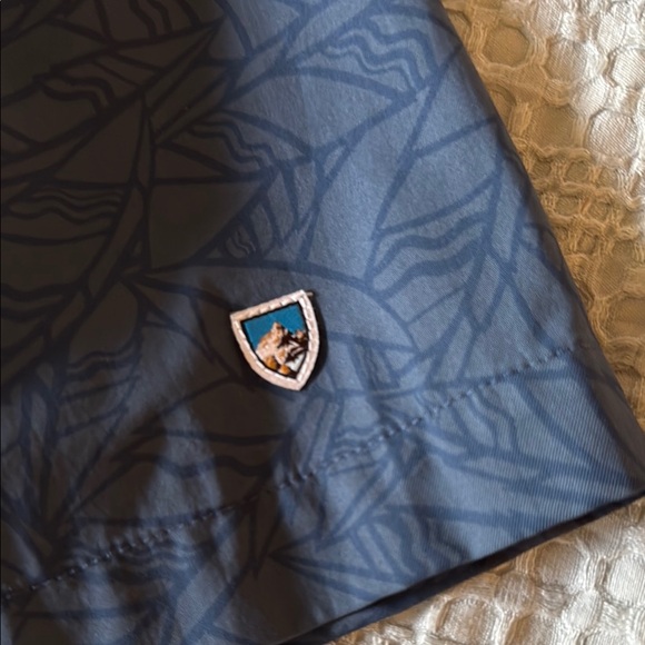 Kuhl Blue Pattern Casual Button Down Shirt XL - Picture 4 of 9